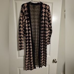 The Limited Black and Tan Knit Cardigan
